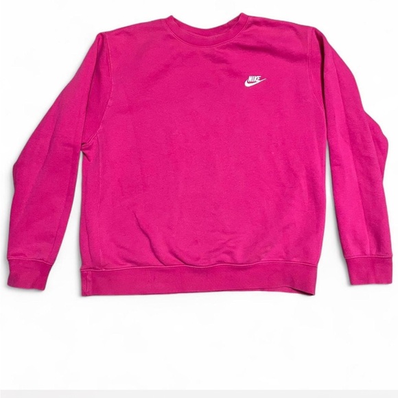 Nike Women's Fuchsia Crew Neck Sweater - Picture 1 of 3